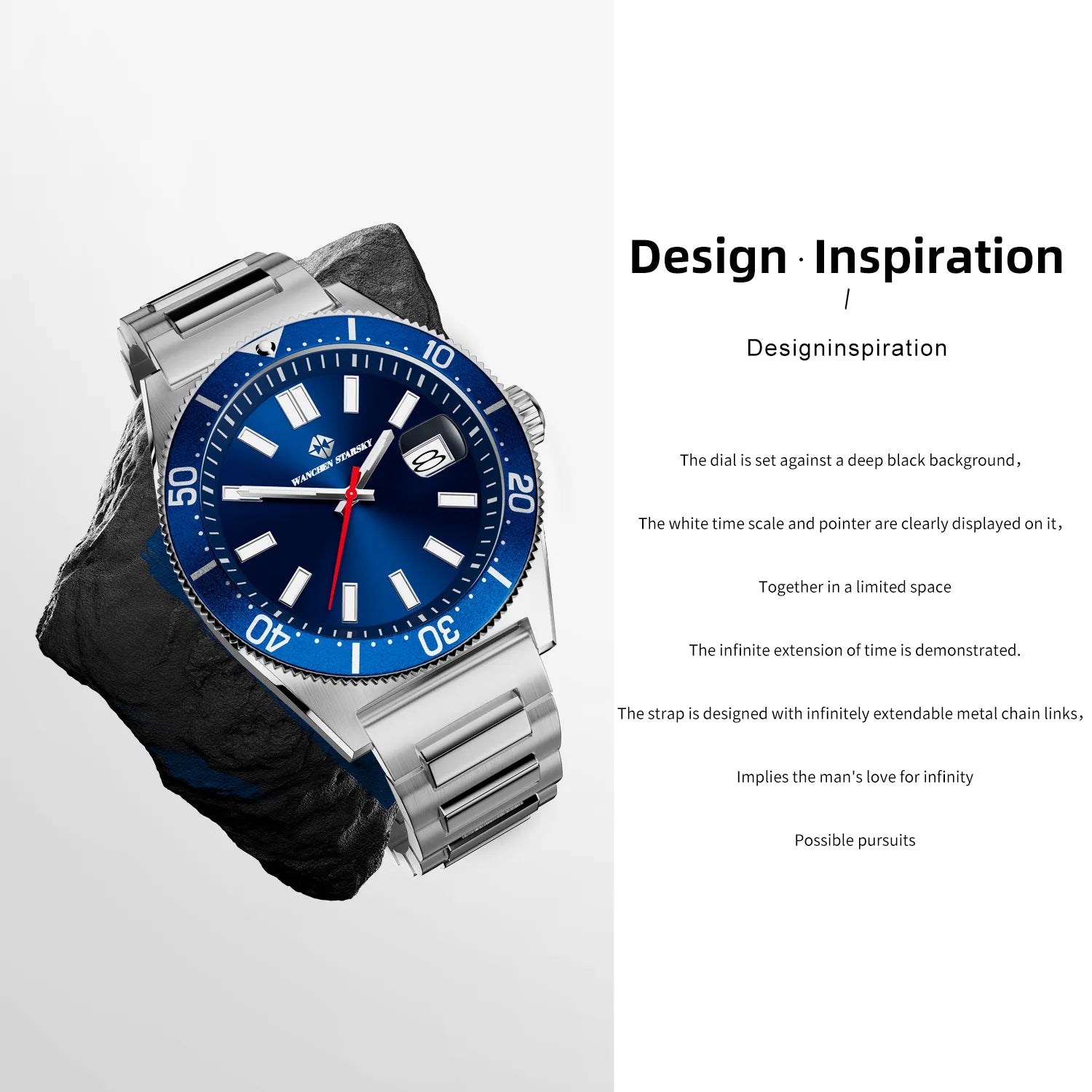 WANCHEN STARSKY Men's Fashion Watch