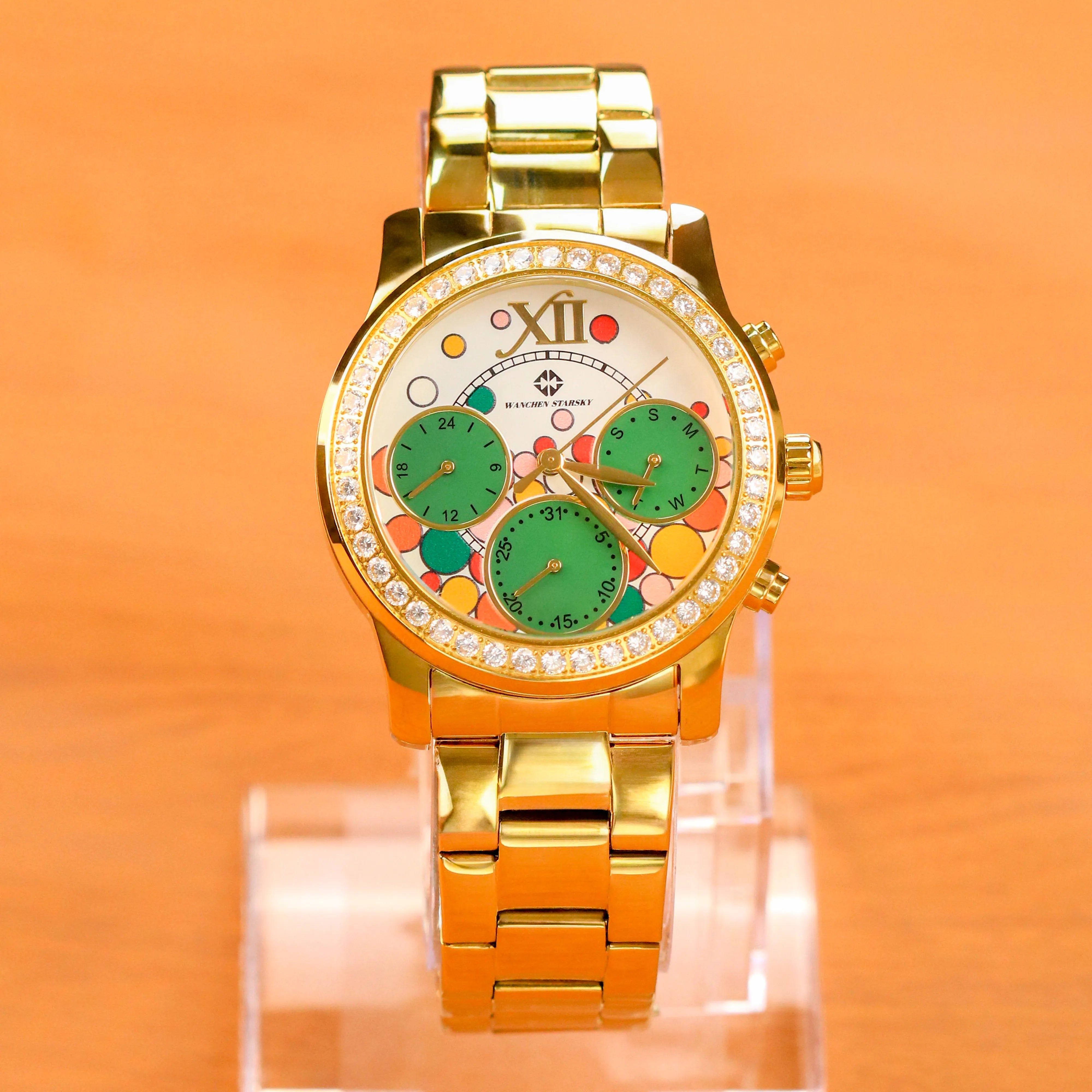WANCHEN STARSKY Unisex Fashion wasserdichte Armbanduhr für Studentenpaare