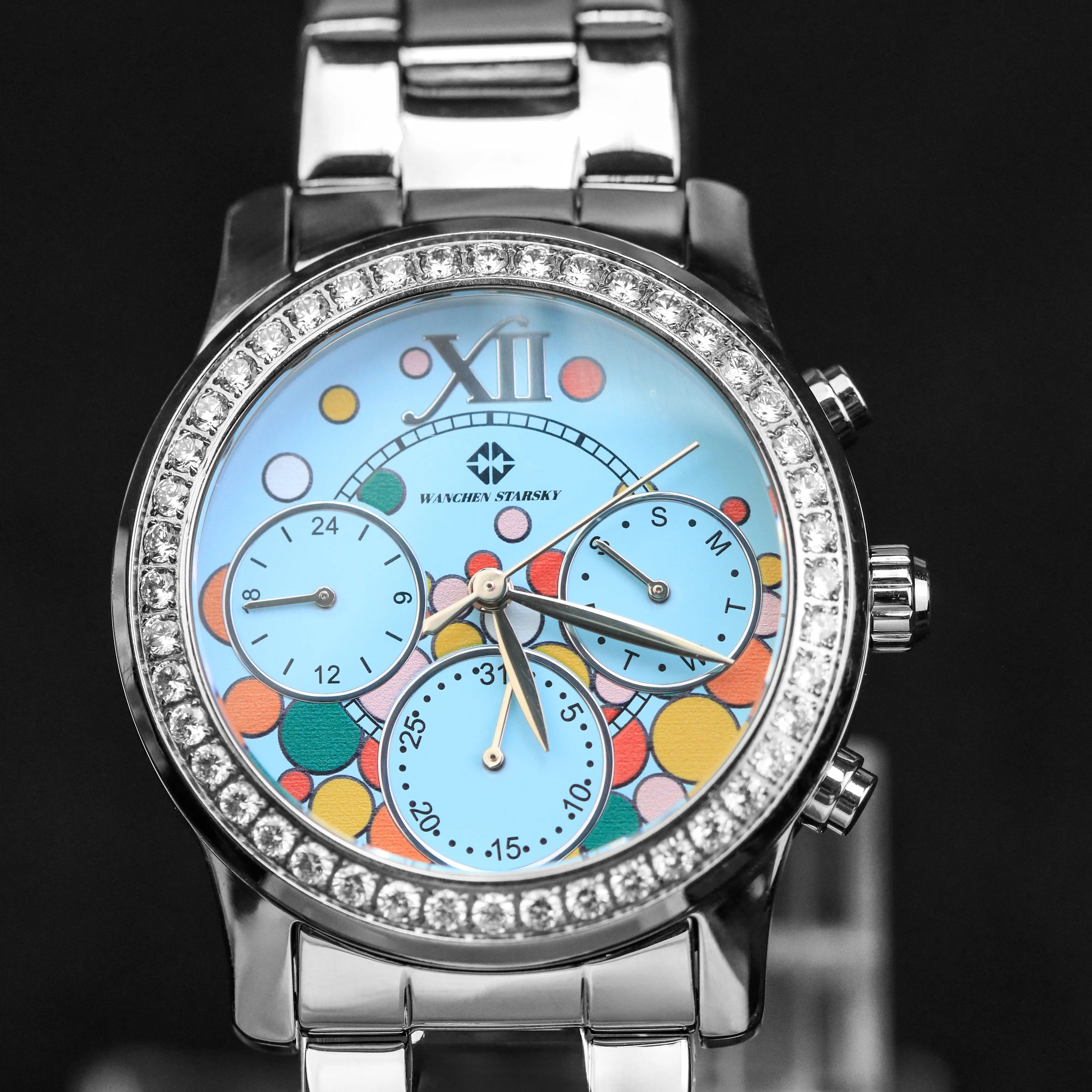 WANCHEN STARSKY Unisex Fashion wasserdichte Armbanduhr für Studentenpaare