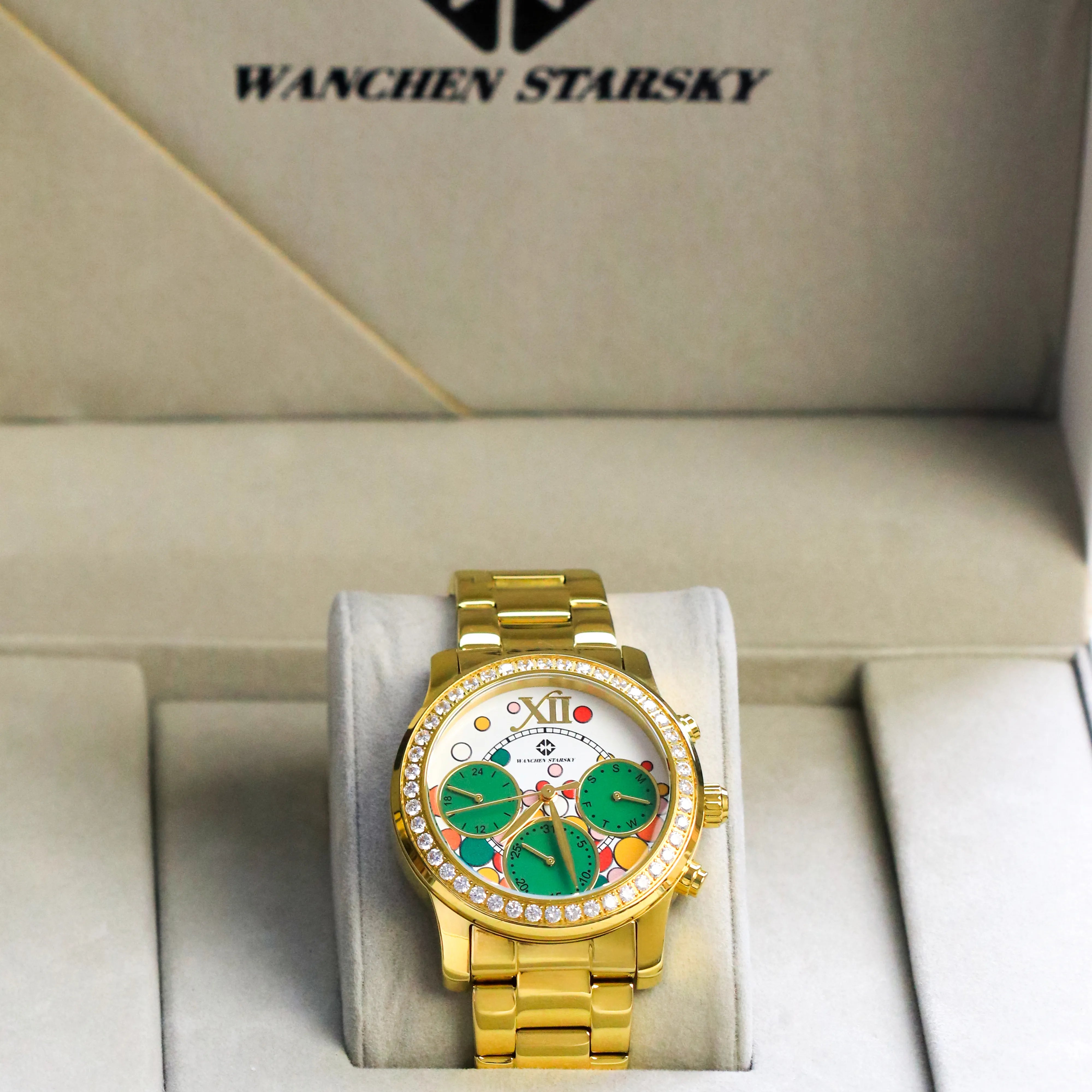 WANCHEN STARSKY Unisex Fashion wasserdichte Armbanduhr für Studentenpaare