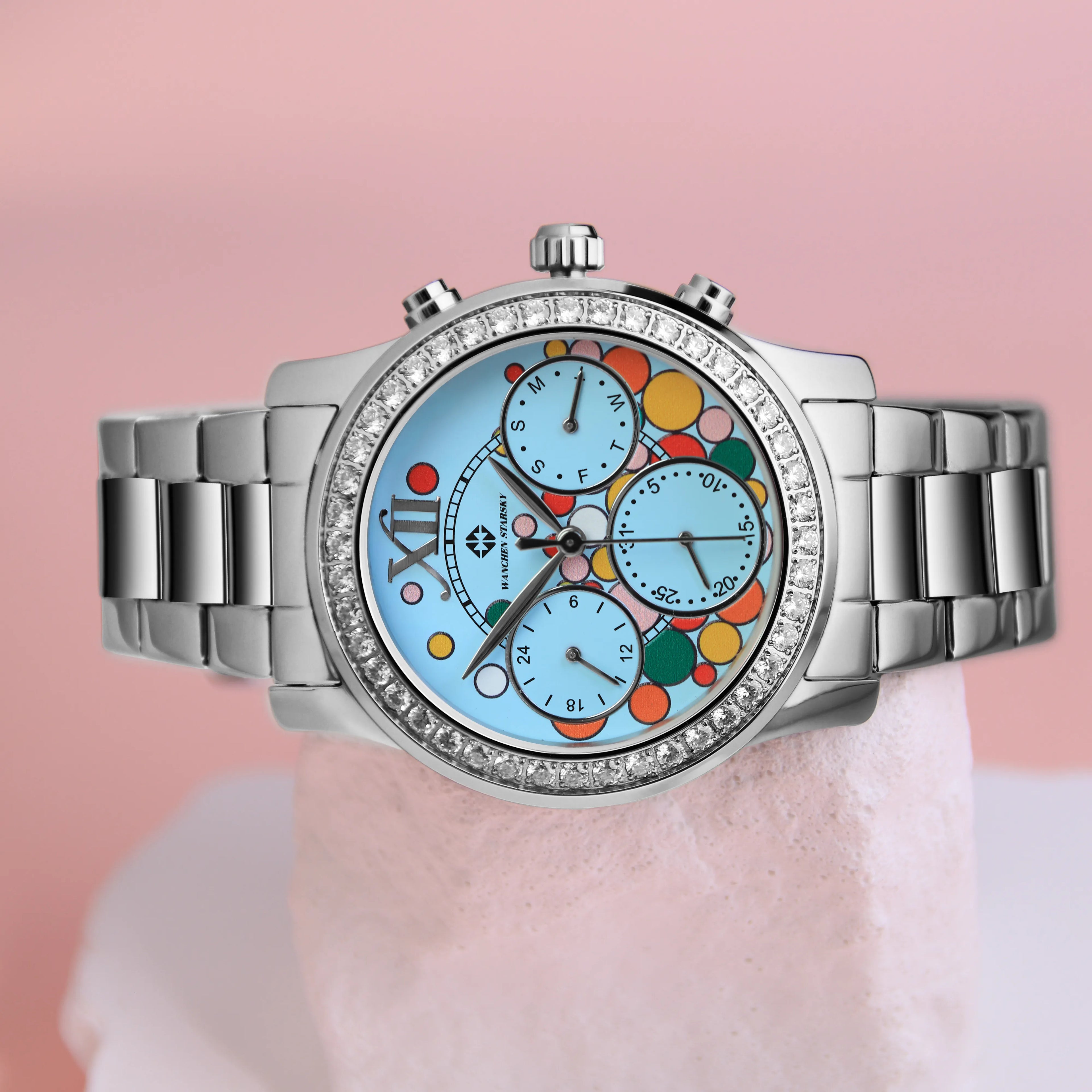 Montre-bracelet étanche unisexe WANCHEN STARSKY pour couple étudiant