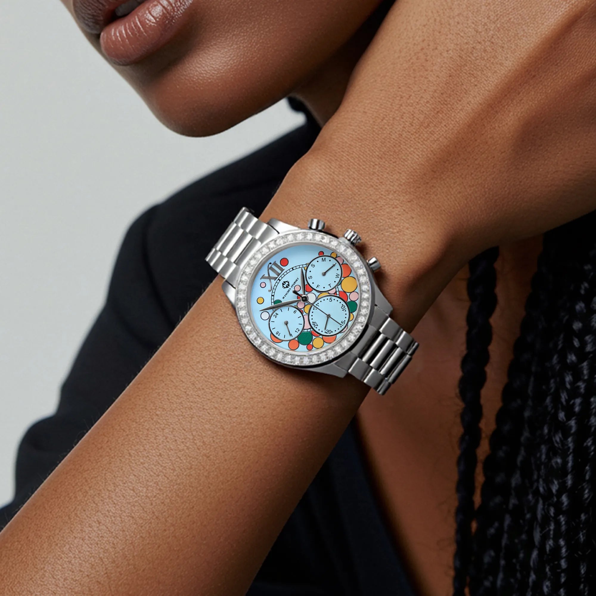 Montre-bracelet étanche unisexe WANCHEN STARSKY pour couple étudiant