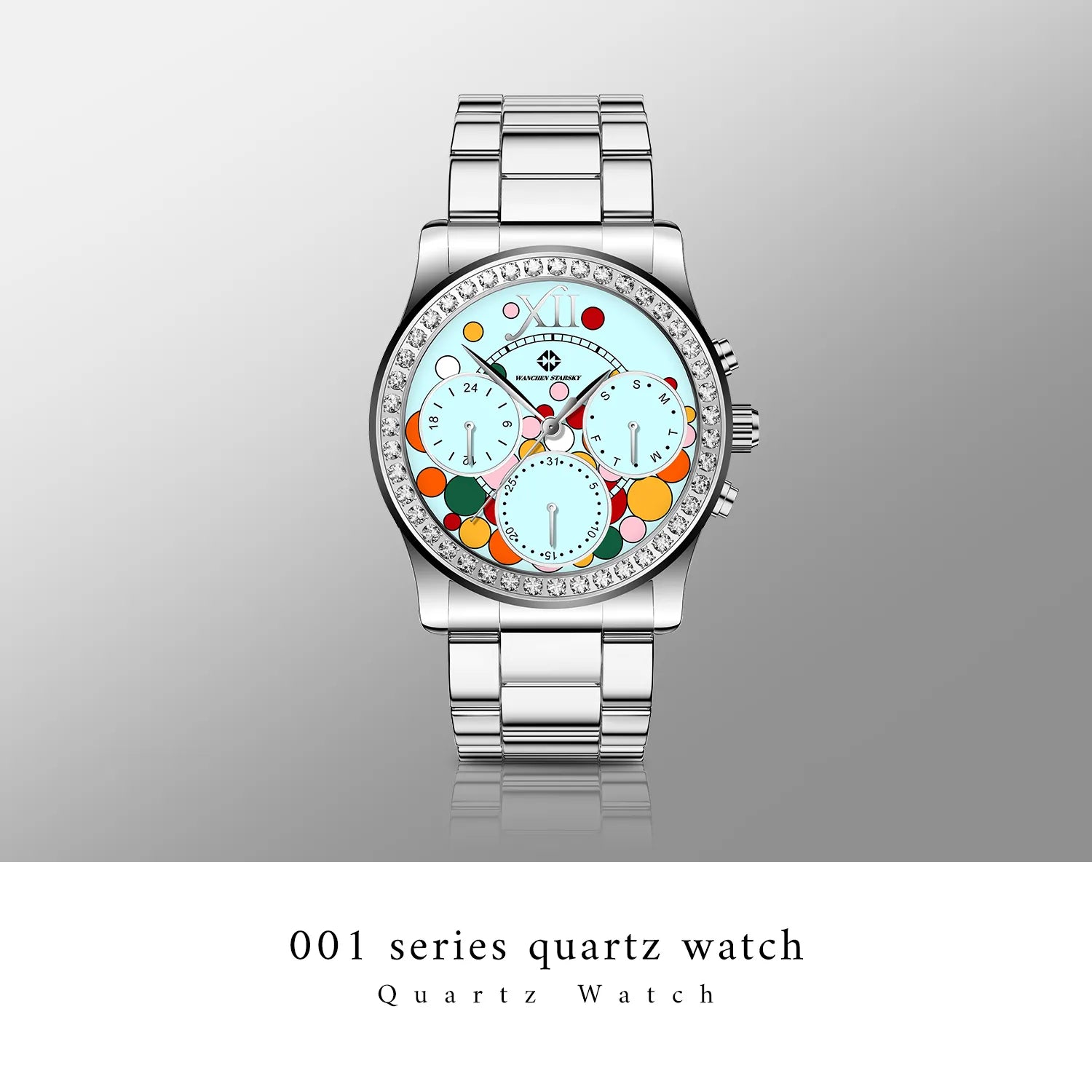 WANCHEN STARSKY Unisex Fashion wasserdichte Armbanduhr für Studentenpaare
