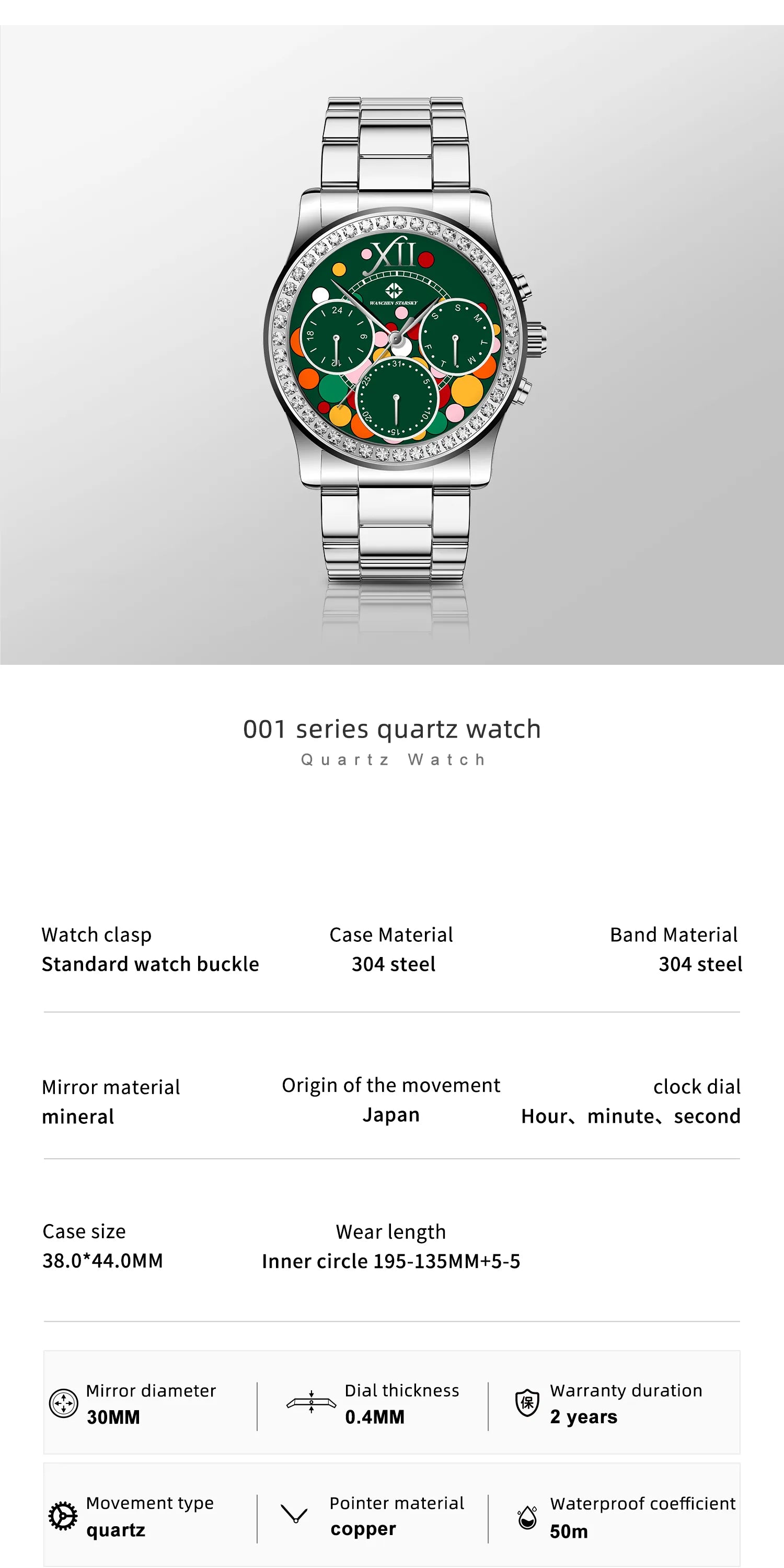 WANCHEN STARSKY Unisex Fashion Watch S-008